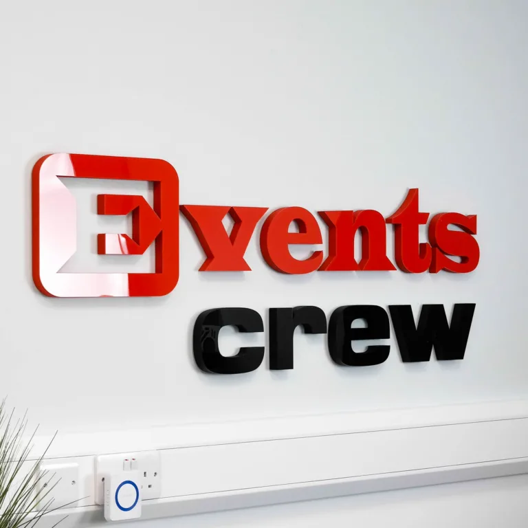 3D Gloss logo acrylic faced wall sign