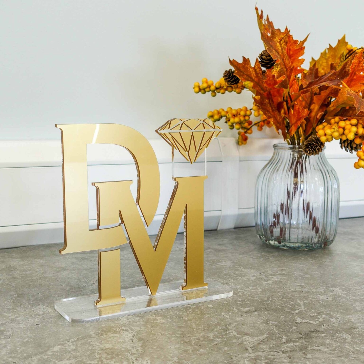 Freestanding Acrylic Desk Sign | Custom Logo Display
